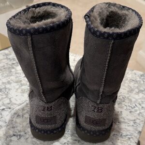 UGG Gray Fleece-Lined Boots